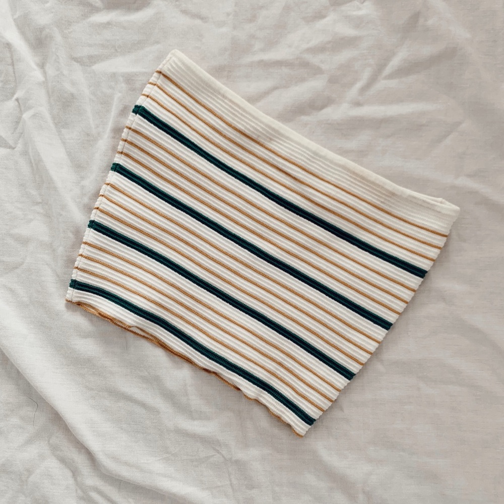 LA Hearts Stripped Crop Top